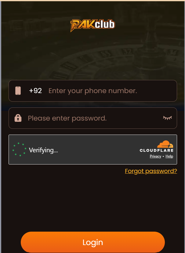 How to login in Pakclub Game